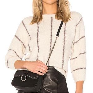 Women's Cream Striped Sweater